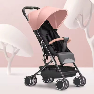 BABY STROLLER WITH ADJUSTABLE CANOPY AND FOOTREST